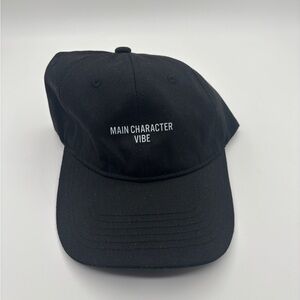 Main Character Vibe Black Cap